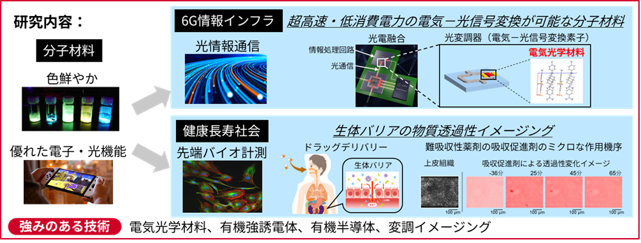 グループイメージ画像:分子材料オプトロニクス研究グループ