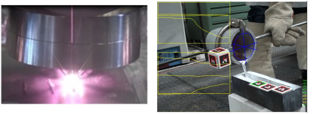 Development of new laserDED processAcquisition of the pouring motion of a skilled worker using AR-related technology