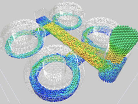Particle method casting simulation