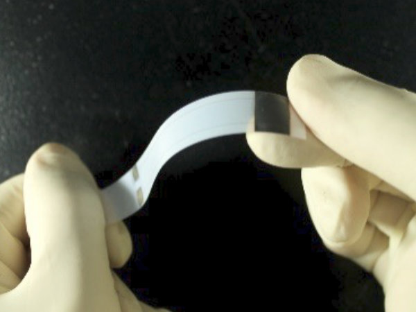 Fabrication of ceramic thermistor films on PET substrates
