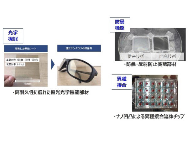 ナノ構造体を用いた機能部材開発