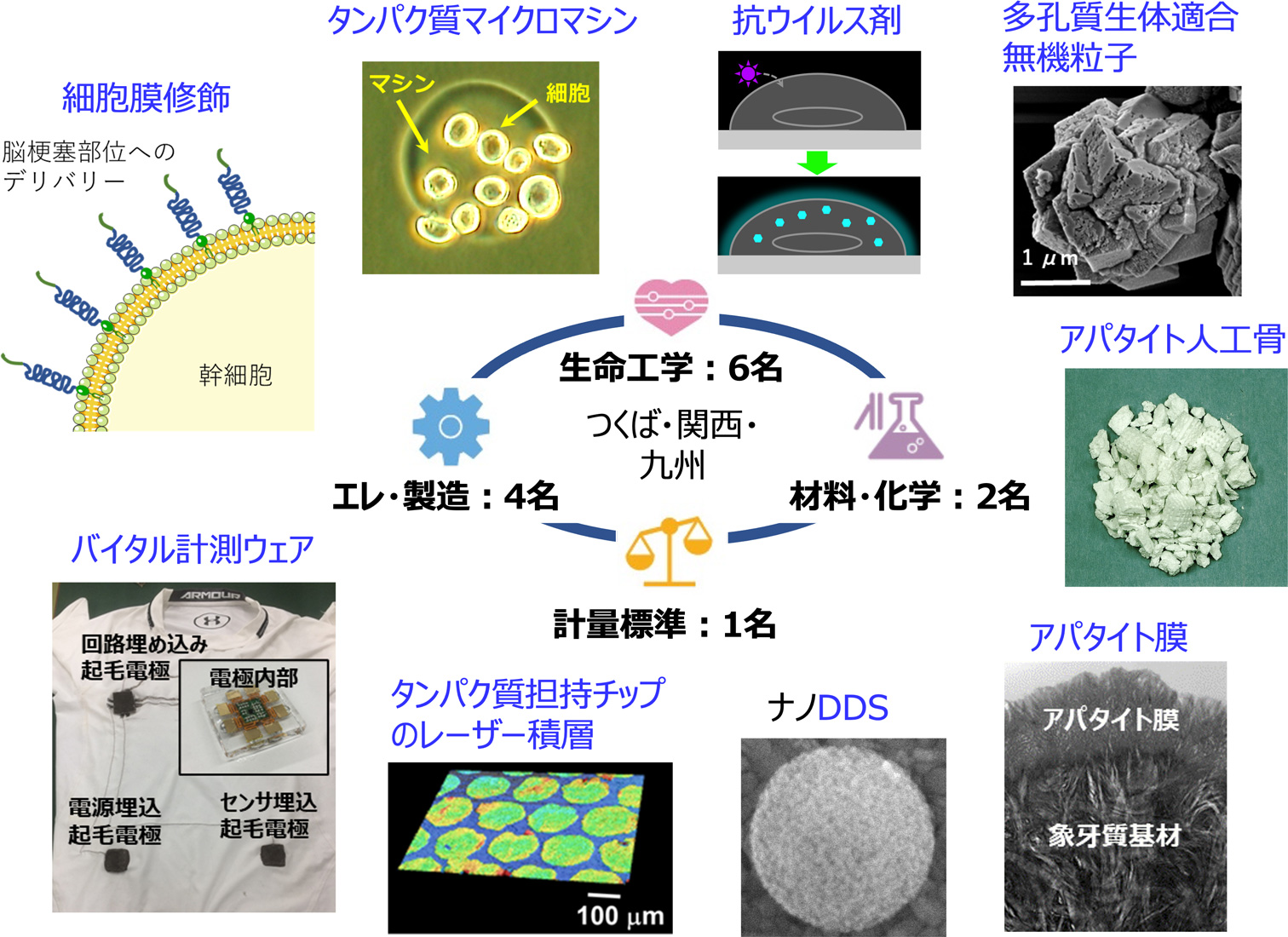 基盤技術推進研究チーム研究概要図