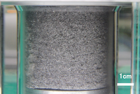 Pressurized natural hydrate-bearing sediment core sample (Nankai trough) via PNATs system