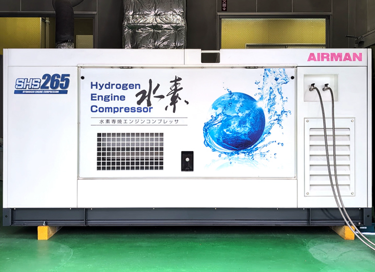 産業機械の動力源としての水素エンジンの実用化に前進