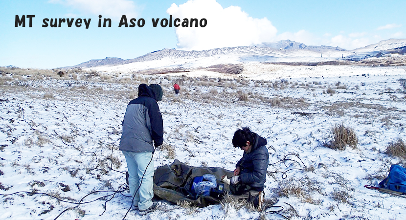 MT survey in Aso volcano