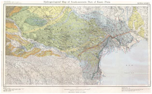 水理地質図　関東平野西南部（地質調査所　1966年発行）：イメージ