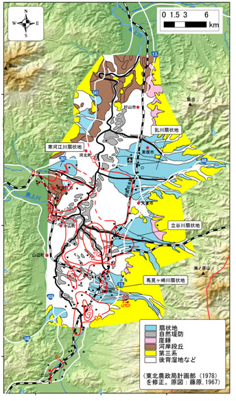 水文環境図No.6　山形盆地（2010）<br>収録されている情報量が格段に多くなっています。：イメージ