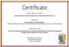 HCII2022 award certificate