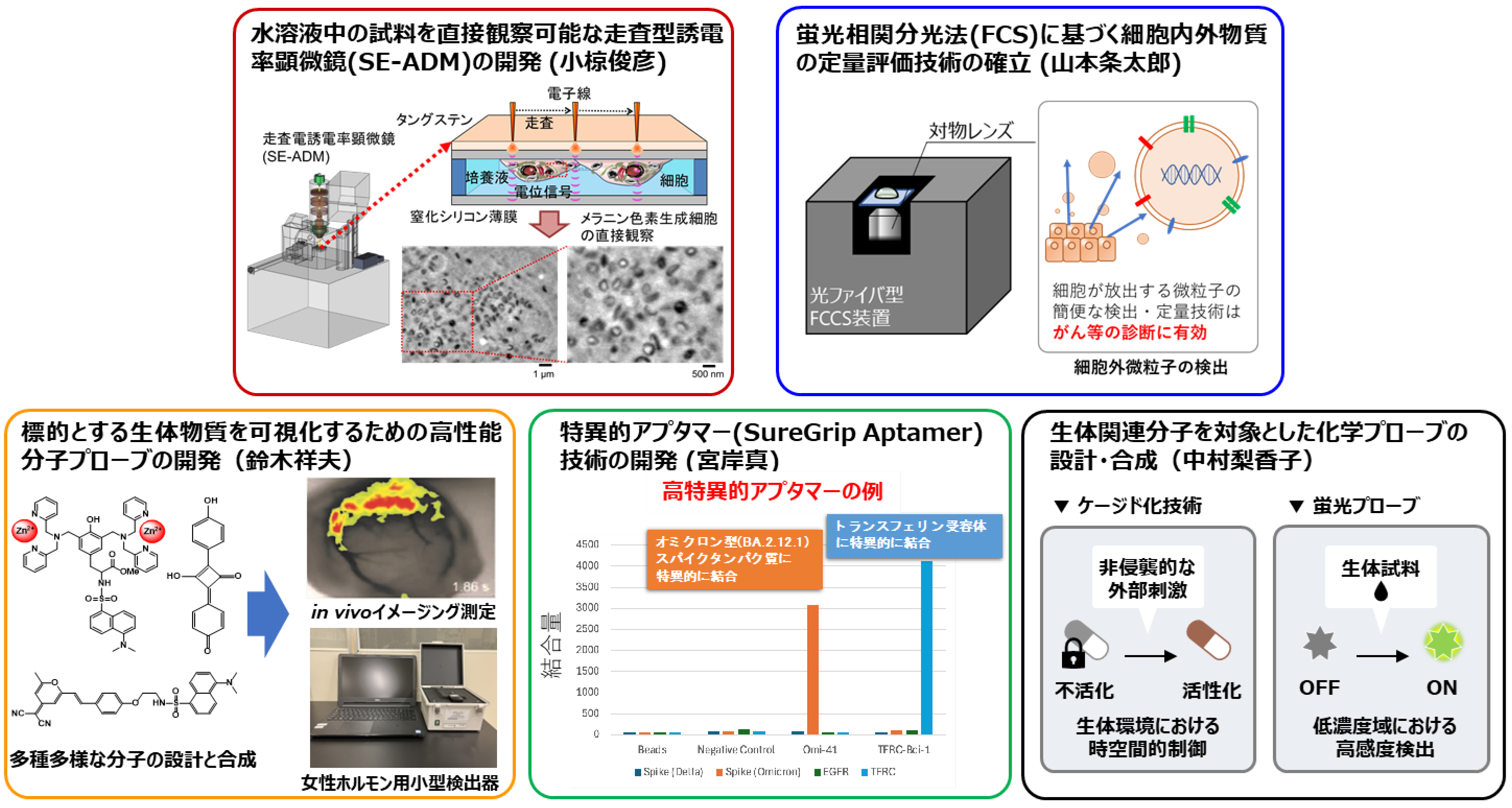 バイオ産業の高度化を支える高性能イメージング・センシング技術の開発