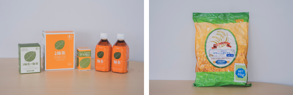 Persimmon leaf-based products and wheat flour products