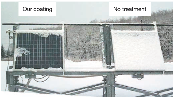 photo: Development of thermo-responsive coatings allowing to protect adhesion of ice and snow.