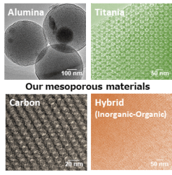 Fig : Our mesoporous materials
