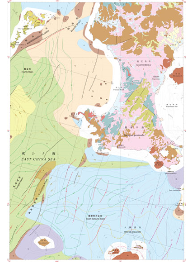 海洋地質図「野間岬沖海底地質図　1/200,000」