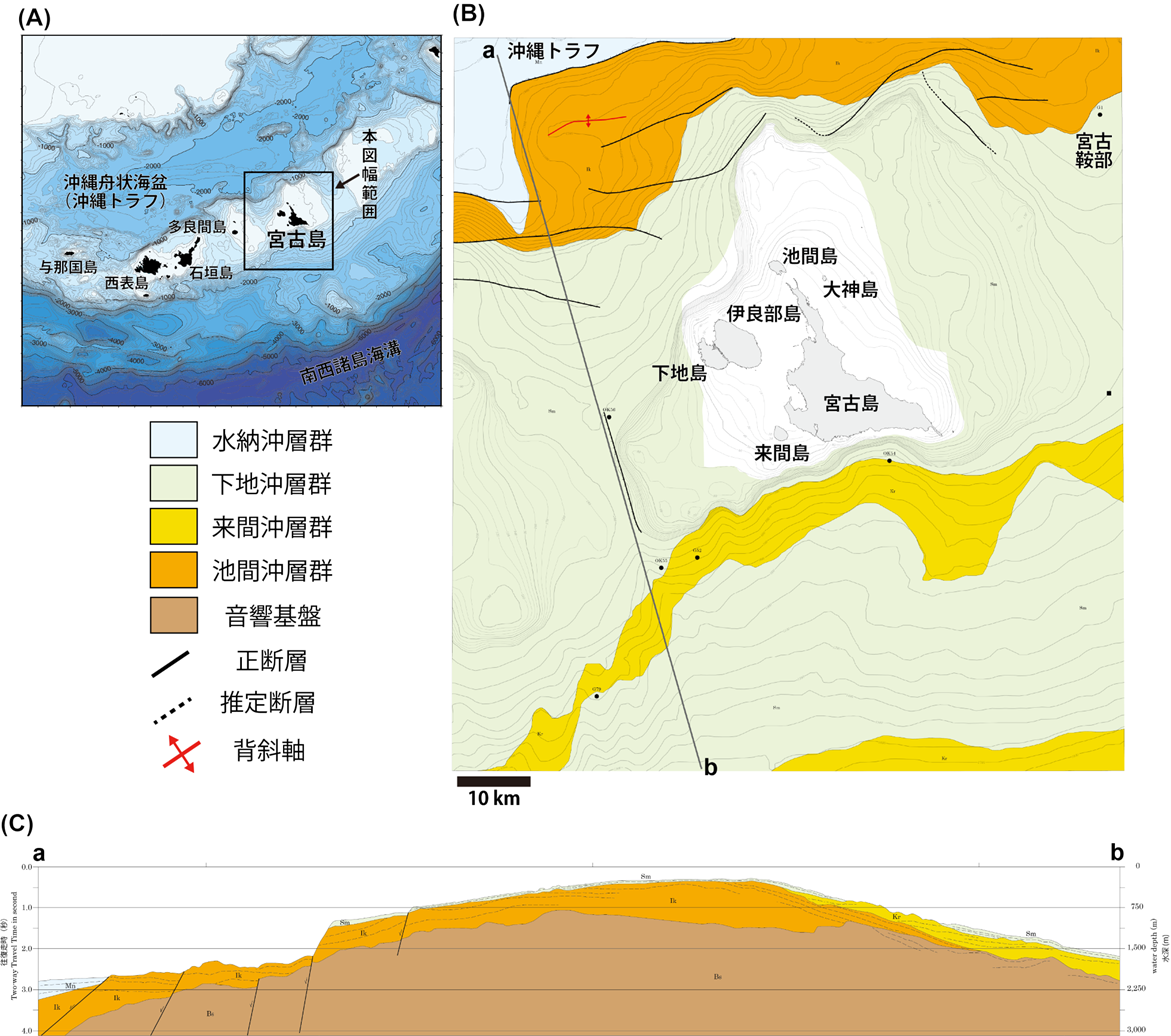 図1　5万分の1地質図幅「外山」の地質図と解説書