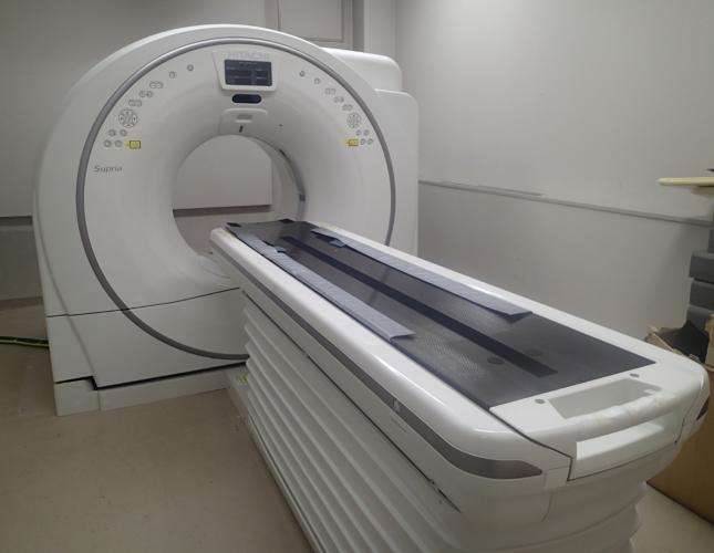 X線CT装置（Supria Grande，日立製作所製）