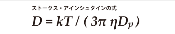 D=kT/(3πηDp)