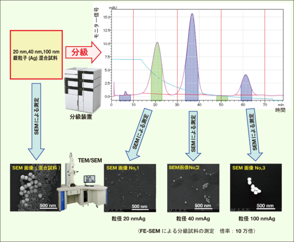 ナノ粒子複合計測システムによる計測例