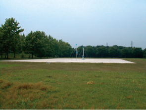 Fig.6a The north site electromagnetic wave measurement facility ( open-area test site for outdoor measurement )