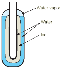 Water triple-point cell illust