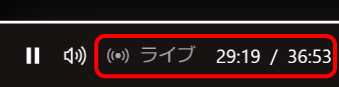 追いかけ再生中