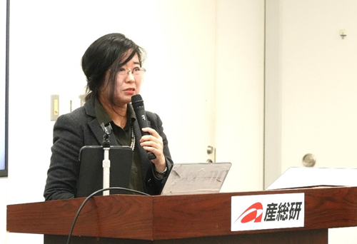 一橋大学 寺田 麻佑 教授 講演の様子