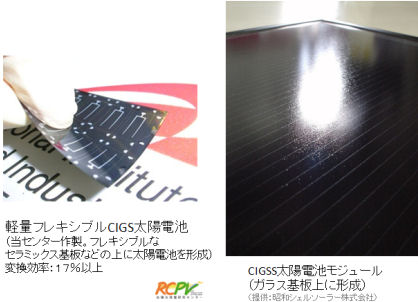 CIGS太陽電池の例