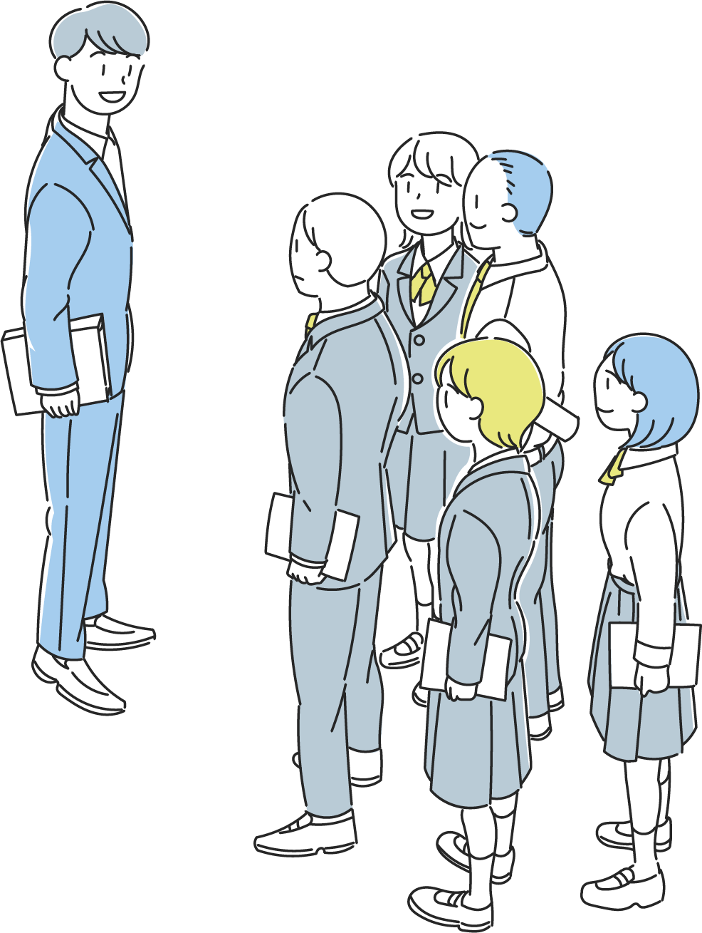 見学イメージイラスト